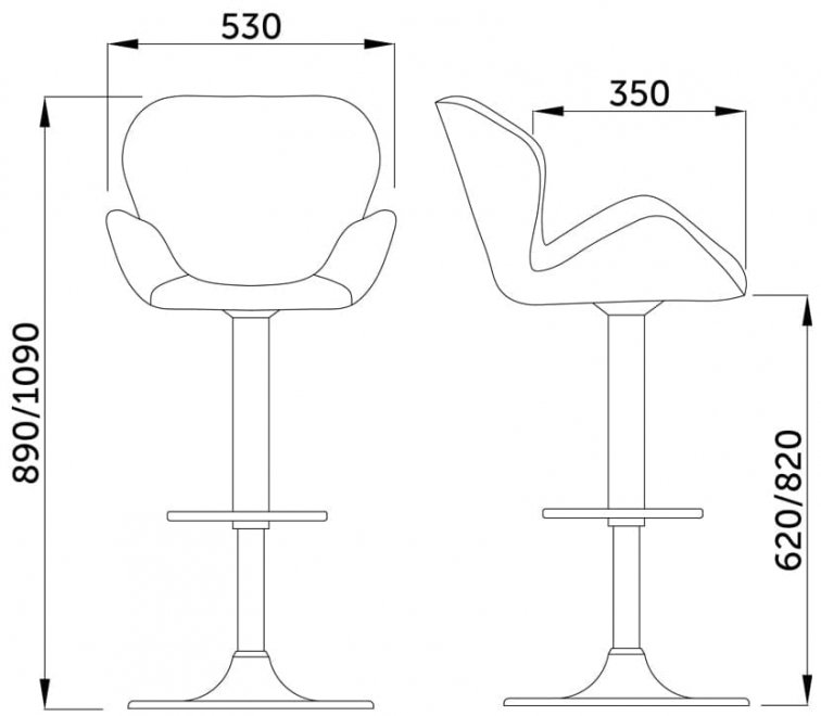 Барный стул Berlin терракотовый велюр hcj-23 / черный