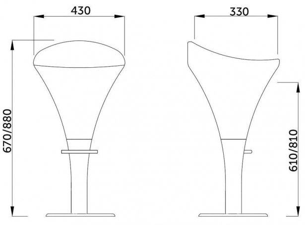 Барный стул Bomba черный