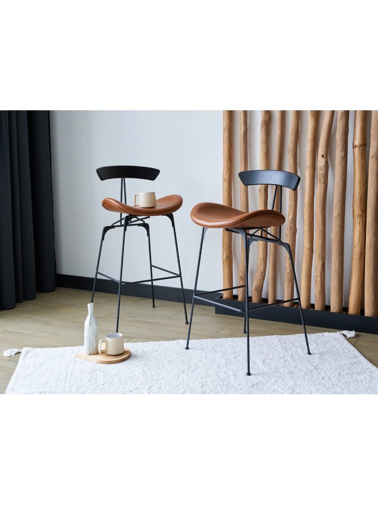 Барный стул Bonni коричневый / черный