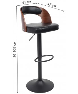 Барный стул Bruno черный / черный