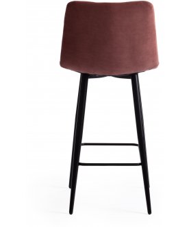 Барный стул Chilly mod. 7095пб черный / коралловый