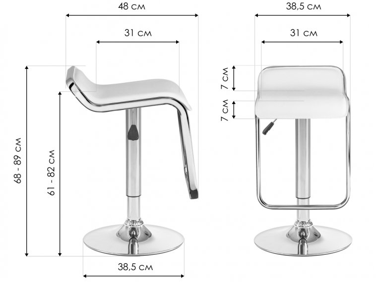 Барный стул 3021-LM Crack кремовый / хром