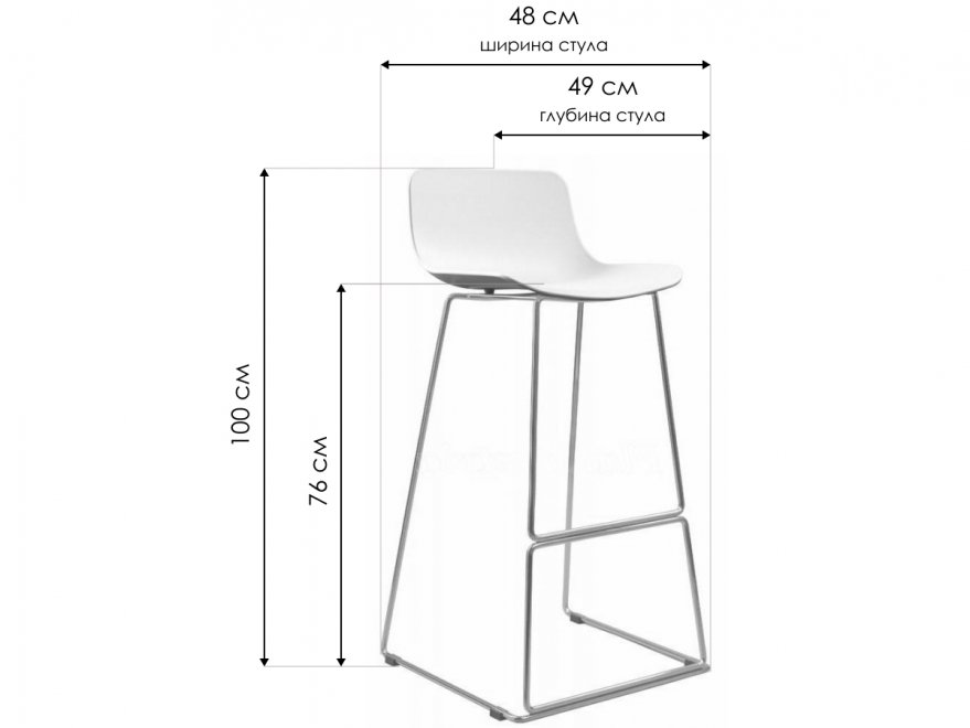 Стул барный CT-398 красный