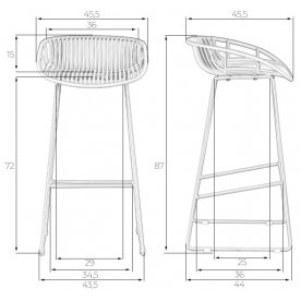 Барный стул Frank