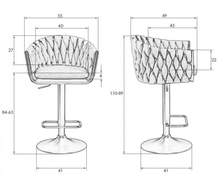 Барный стул Marcel бежевый