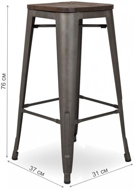 Барный стул N-32 / gunmetal