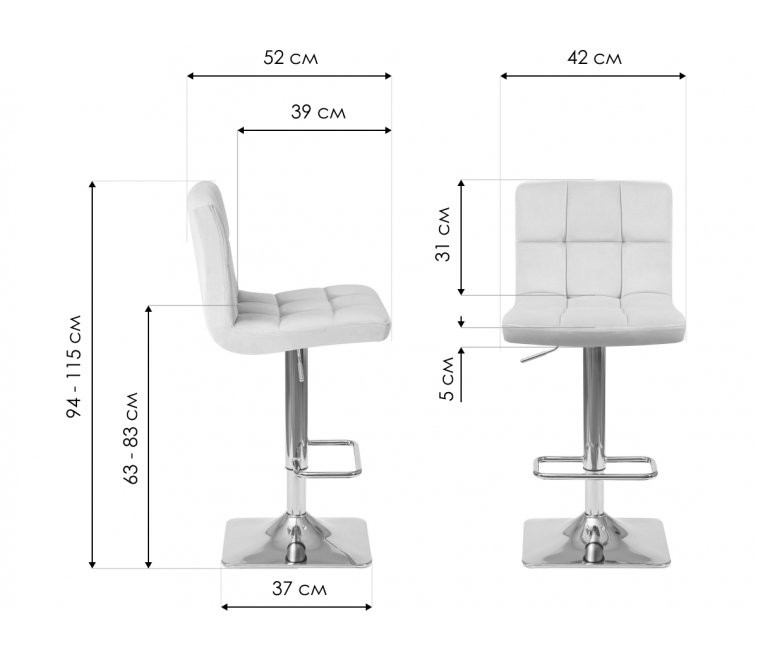 Барный стул 5016-LM Goldie бежевый / золото