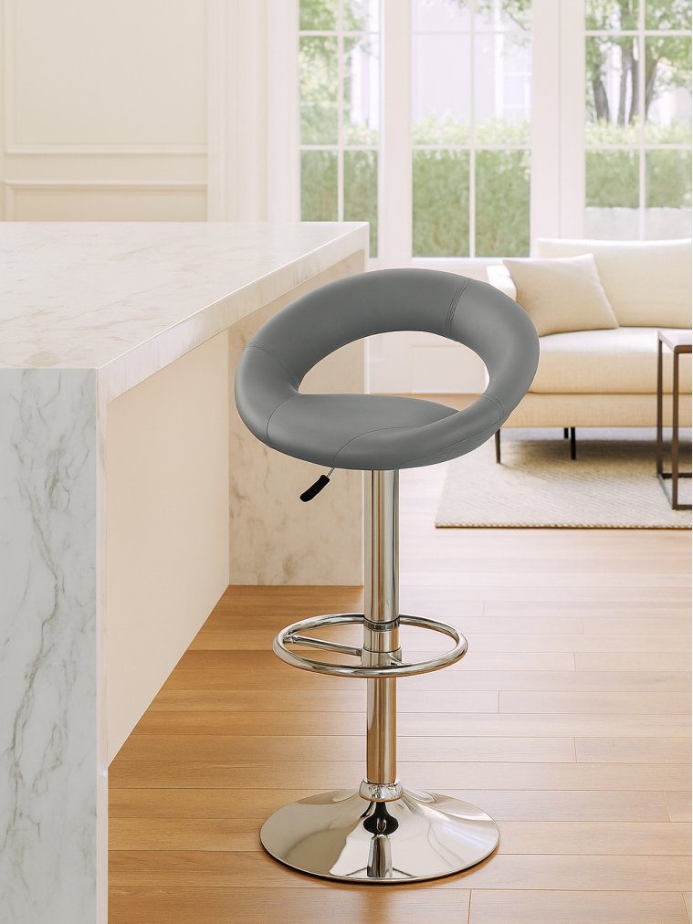 Барный стул H15 серый