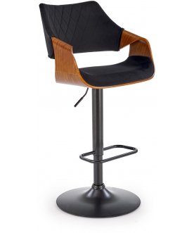 Барный стул Halmar H-124 орех / черный вельвет