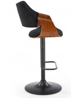 Барный стул Halmar H-124 орех / черный вельвет