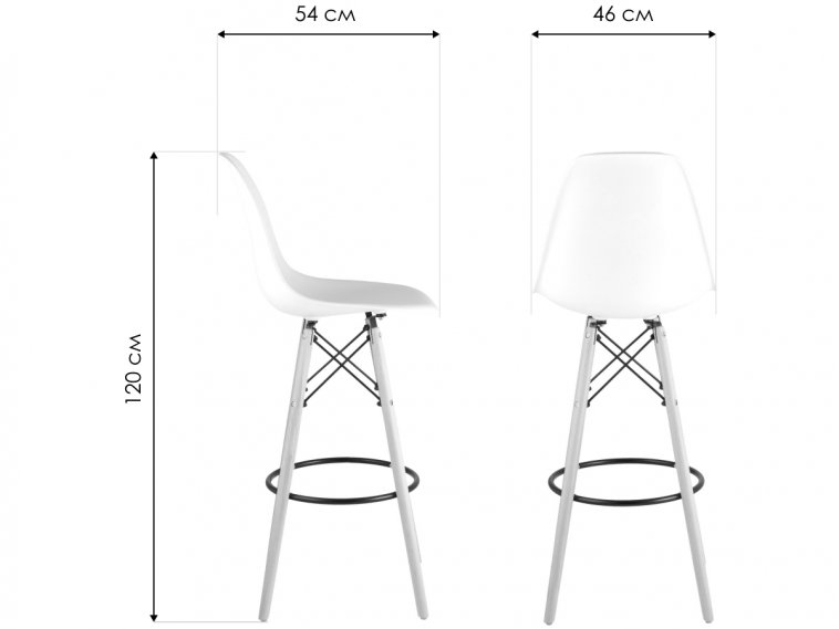 Барный стул Кейко белый