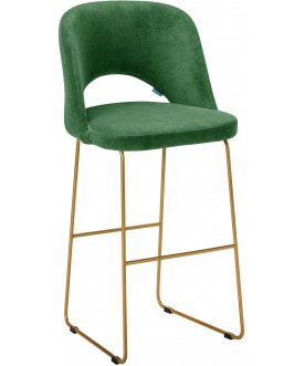 Барный стул Lars зеленый / золото