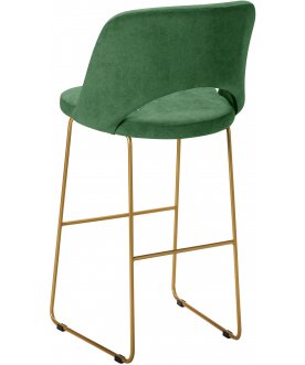 Барный стул Lars зеленый / золото