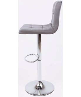Барный стул Logos велюр темно-серый