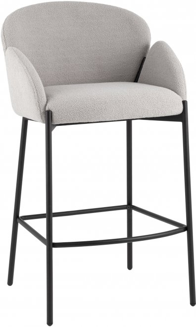 Барный стул Мелира светло-серый / черный