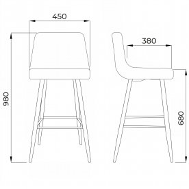 Барный стул Mia