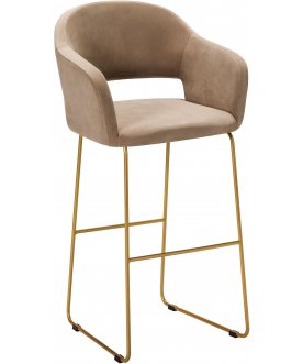 Барный стул Oscar diag beige / линк золото