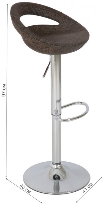 Барный стул ABS108 brown (ротанг)