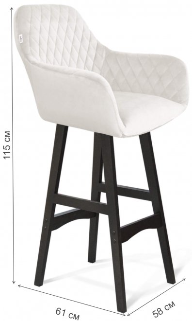 Барный стул SHT-ST38/S65 зефирный / венге