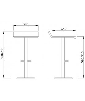 Барный стул Slim