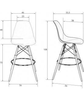 Барный стул Dsw Bar