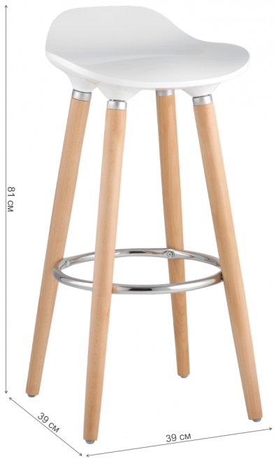 Барный стул Tucker белый