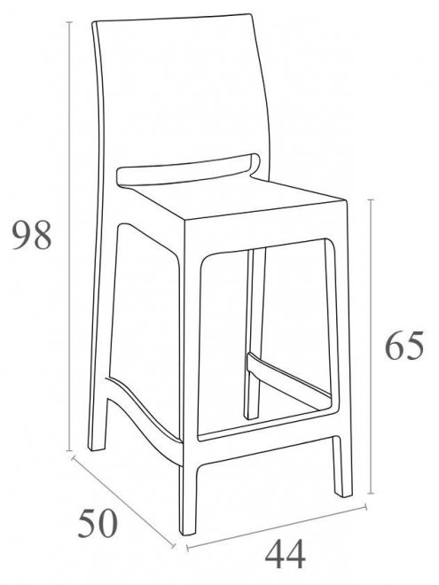 Полубарный стул 234/100-0043 оливковый