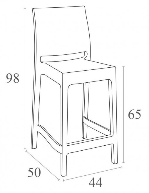 Полубарный стул 234/100-7103 бежевый