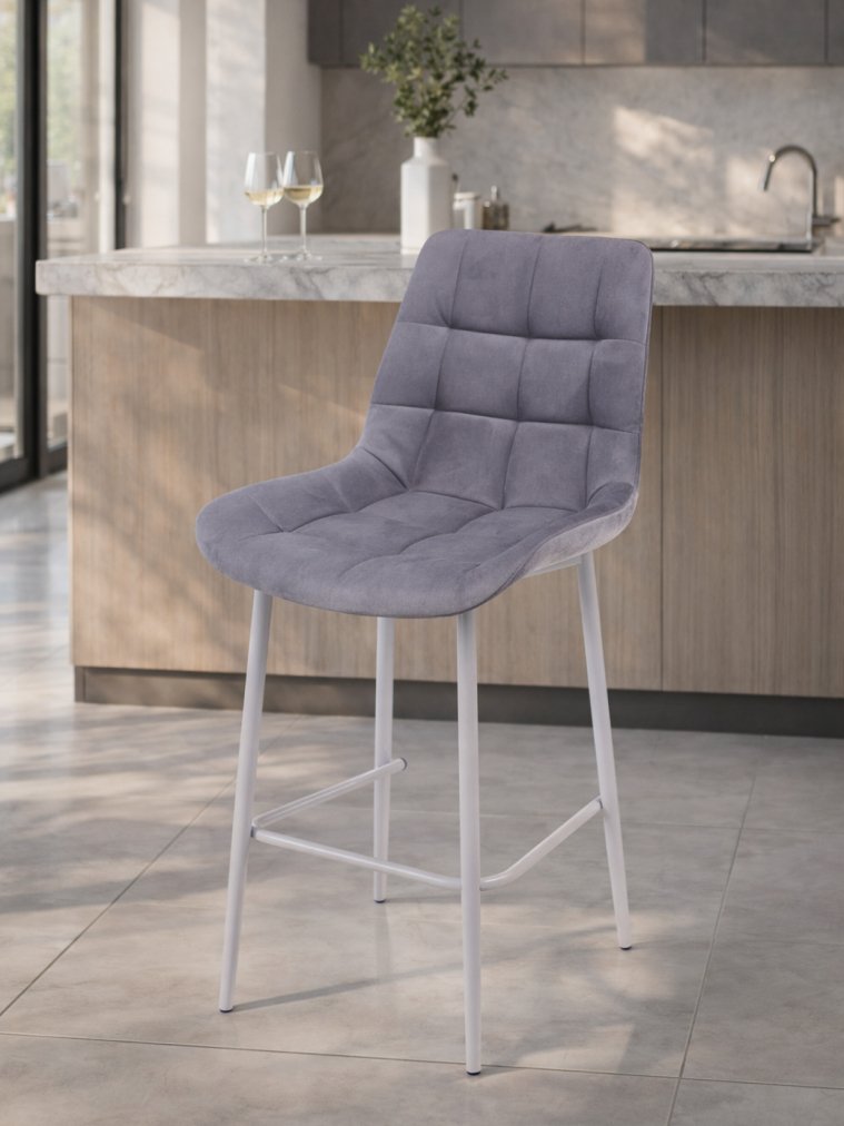Полубарный стул Челси 360 темно-серый (zd 995) / серый