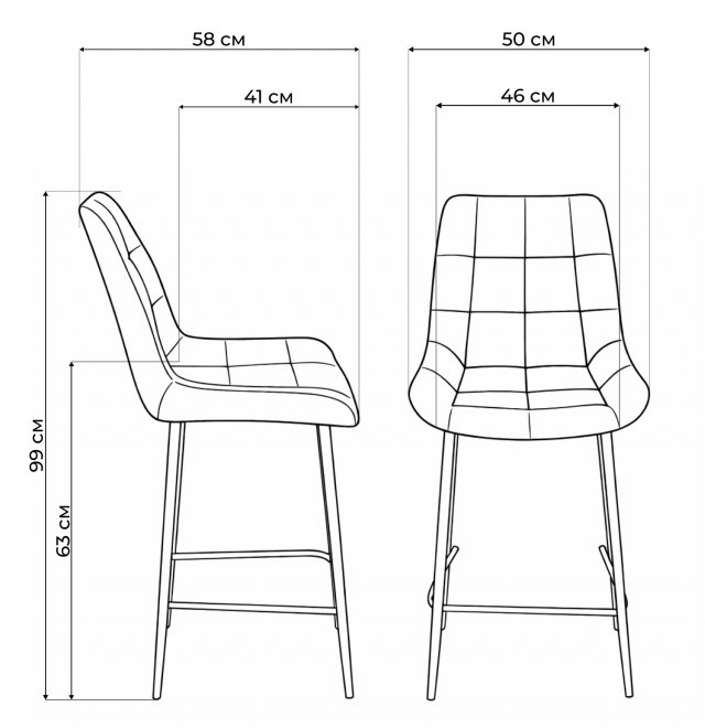 Полубарный стул Челси бежевый (zd 210) / золотой