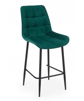 Полубарный стул Челси зеленый (zd 667) / черный