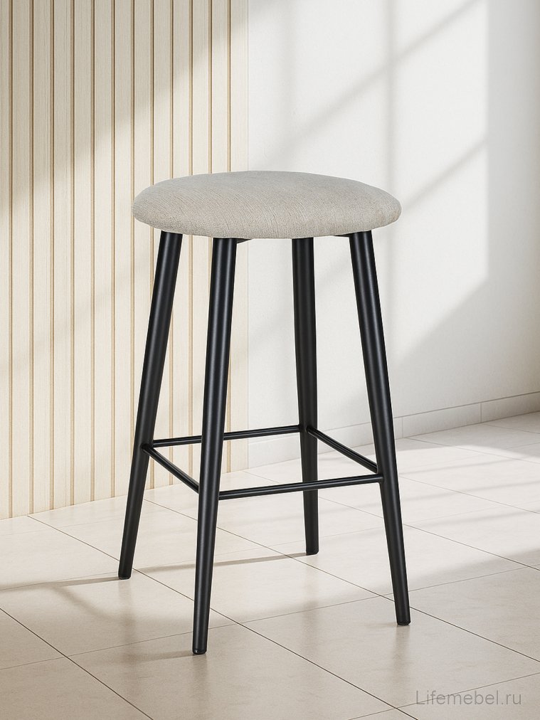 Полубарный стул Гангток олива / черный матовый