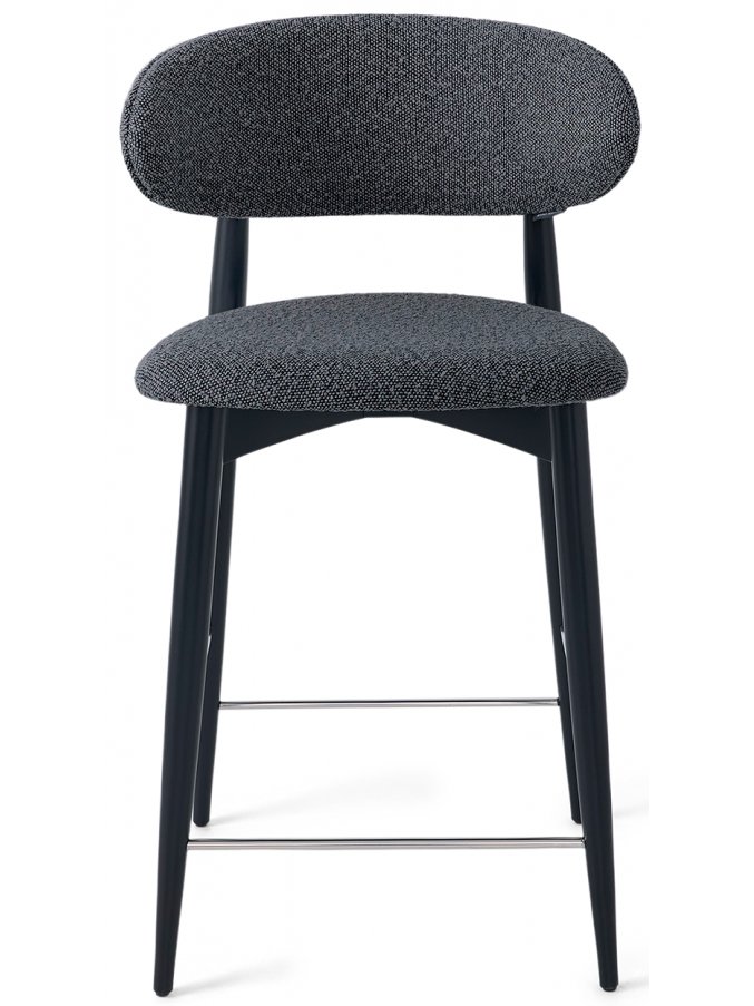 Полубарный стул Илорин букле графит / бук черный