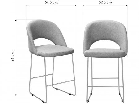 Полубарный стул Lars Линк браун