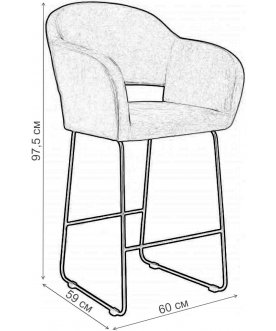 Полубарный стул Oscar Линк