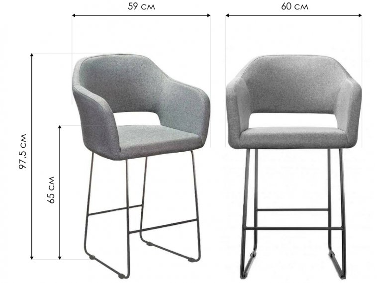 Полубарный стул Oscar тёмно-зеленый / линк золото