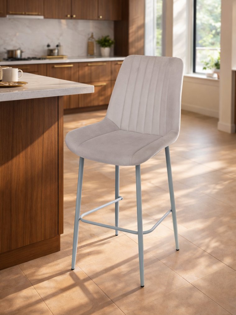 Полубарный стул Седа латте (zd 290) / серый