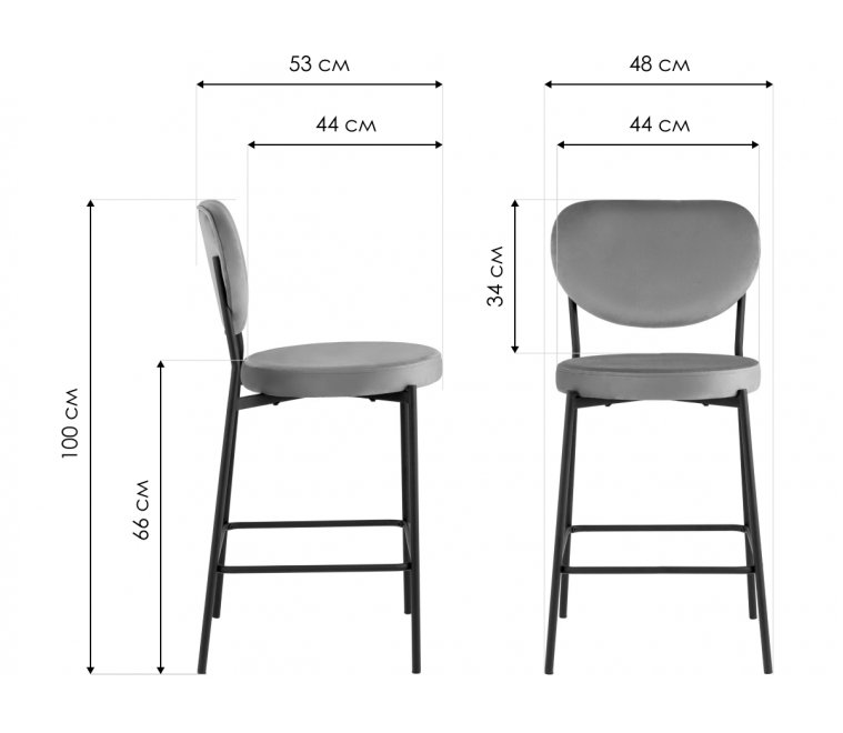 Полубарный стул Тунор 2 экокожа бежевый / золотой