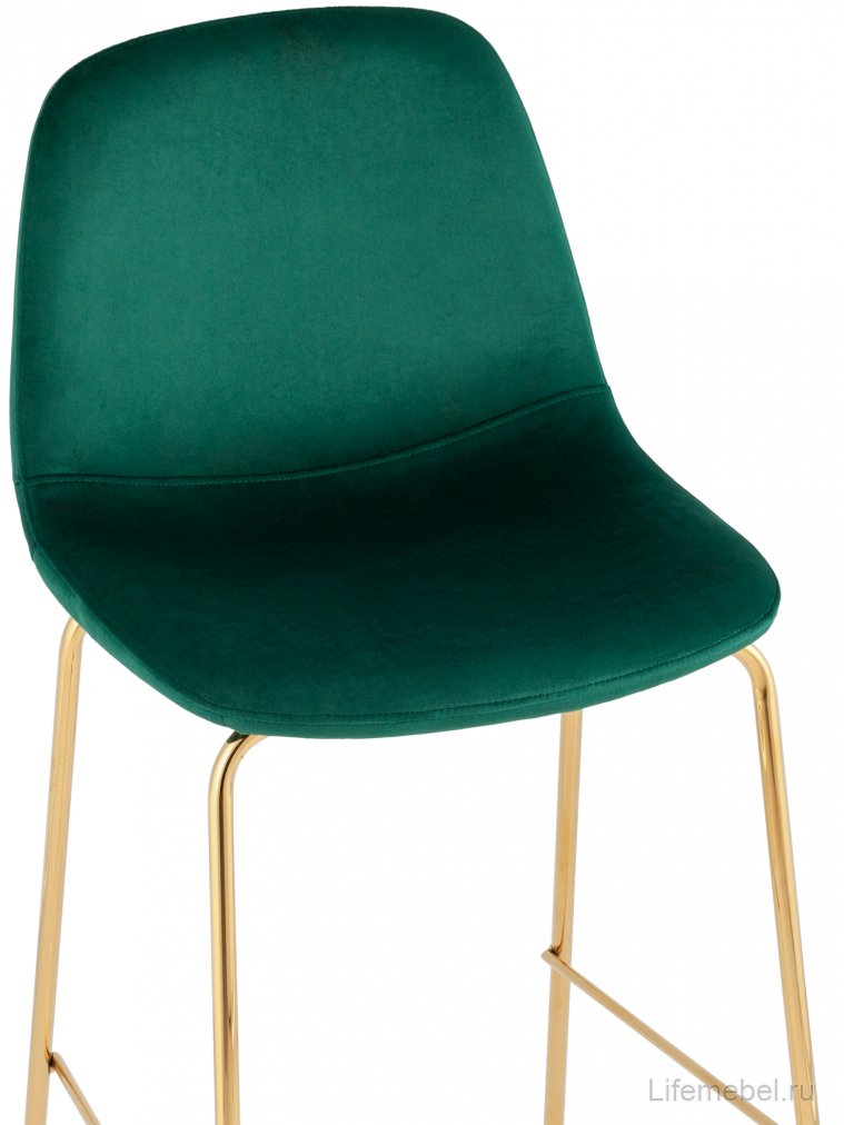Полубарный стул Валли зеленый / золотой