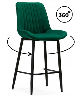 Барный стул Вейв латте / черный