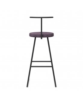 Барный стул Сканди-75 софт ткань velur grey/черный