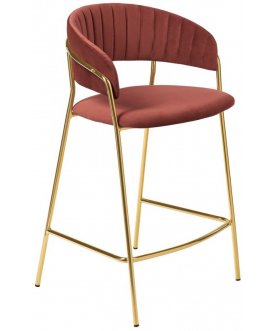Стул барный Turin латте / золото
