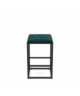 Барный стул Верм-65 velur azure/черный