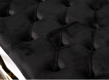 Банкетка 76AR-7160BAN-CHERN велюр черный / золото