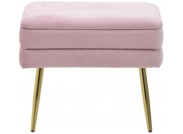 Банкетка Jean розовая / золотая