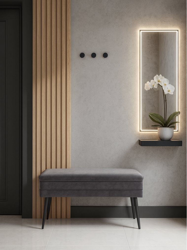 Банкетка Velva серая