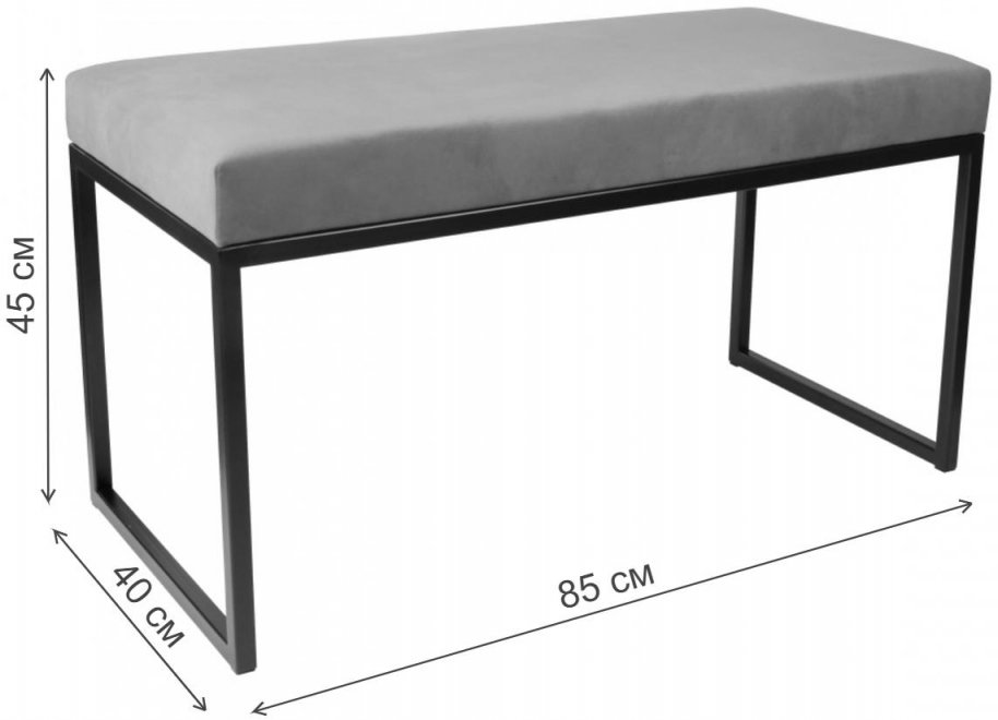 Банкетка Alba Mini золотая / мокко