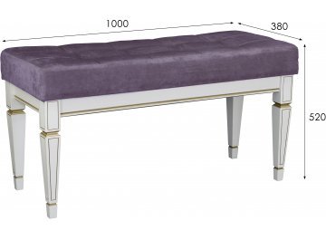 Банкетка Мерана ясень / lofty ivory