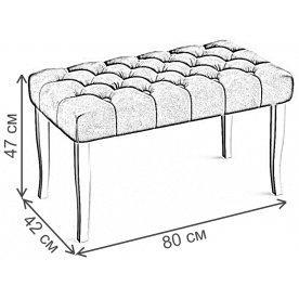 Банкетка Ницца 80 см