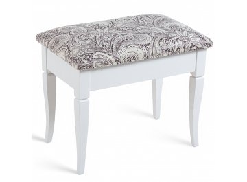 Банкетка Ретро М белый / меркурий